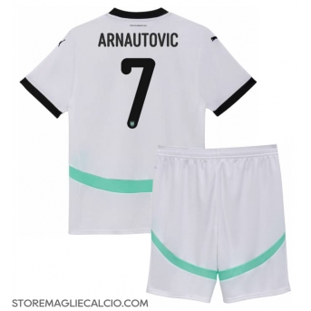 Austria Marko Arnautovic #7 Maglia Gara Trasferta Repliche Europei 2024 Bambino